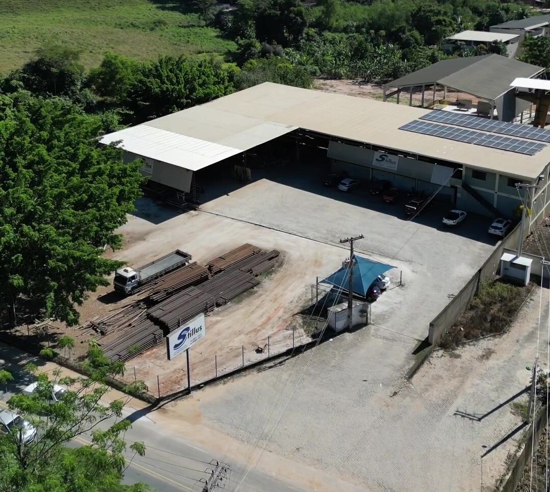 Vista aérea da Stillus Indústria